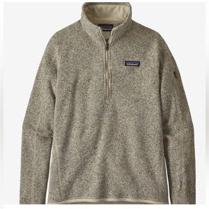 Patagonia Women’s Better Sweater Quarter Zip Size XL Pelican